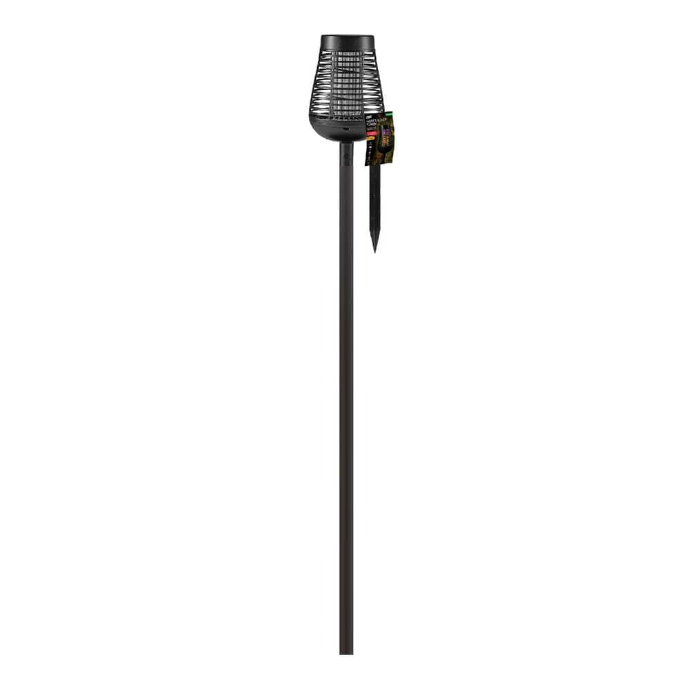 PIC 69 in. Outdoor Solar Powered Insect Killer Torch with LED Flame Effect DFST-FD12 - The Home Depot