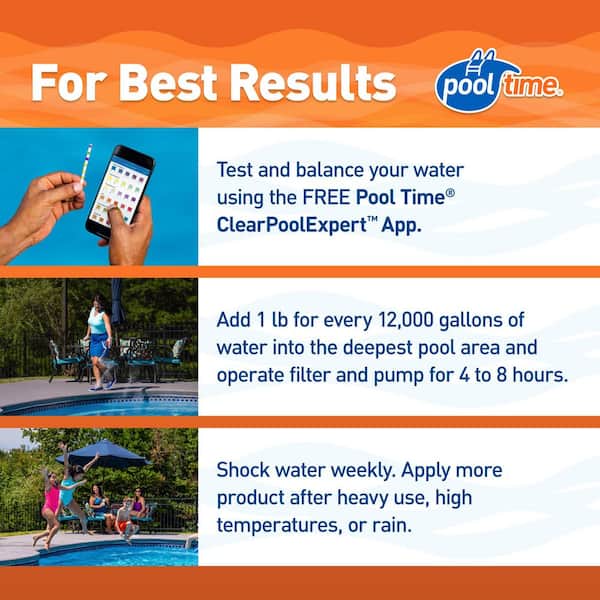 Pool Time MAXBlue Advanced 1 lb. Pool Shock 31036PTM - The Home Depot
