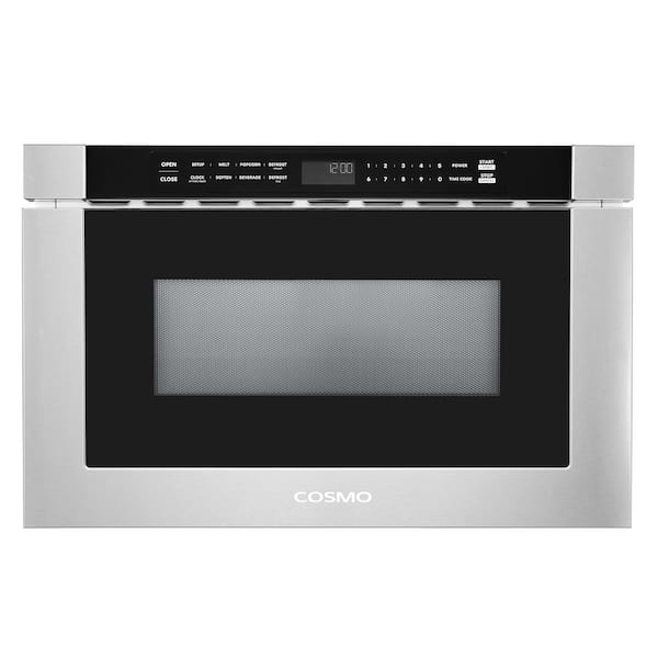 Cosmo 24 in. 1.2 cu. ft. Built-In Microwave Drawer with Capacity, 4 Automatic Presets and Touch Controls in Stainless Steel