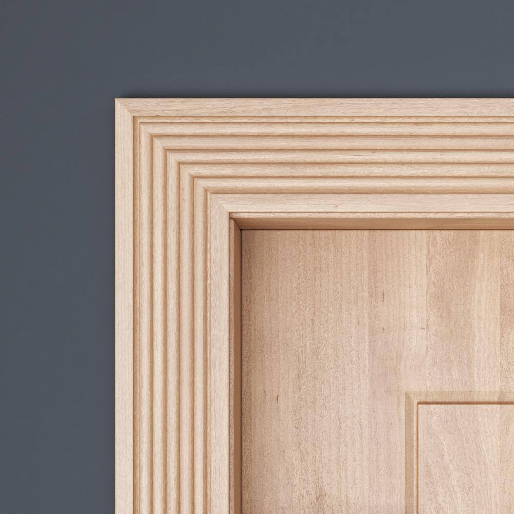 82 Inch Unfinished Aspen Wood Door Casing Kit