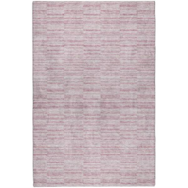 Dream Shag Premium Machine Washable Abstract ADS817 Blush 10 ft. x 14 ft. Area Rug