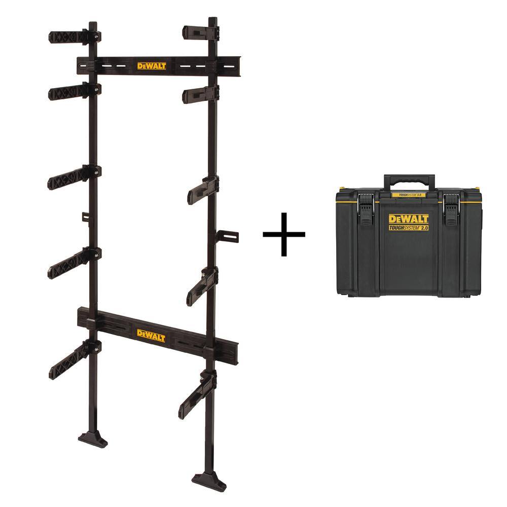 Dewal Rack DEWALT TOUGHSYSTEM 25-1/2 in. Workshop Wall Rack Storage System and ...