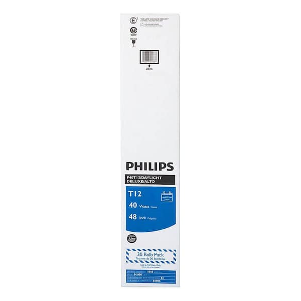 アンプ QQE 06/40 Philips Philips 40 Watt Fluorescent Tubular Medium Bi-Pin Lamp 6,500