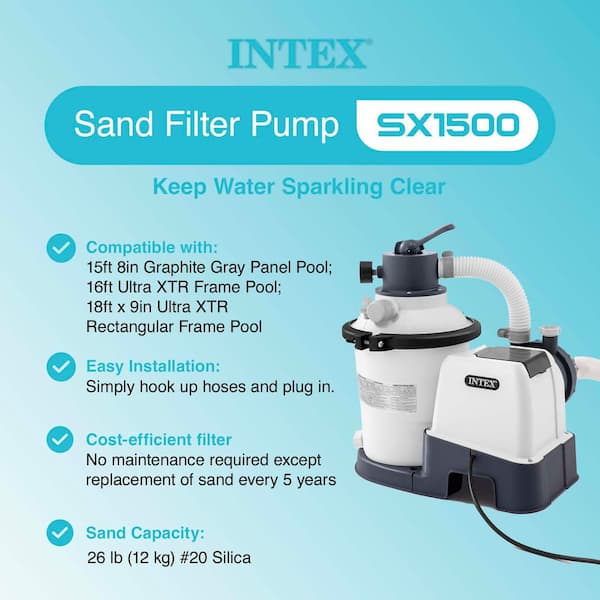 Krystal Clear 1500 GPH Sand Filter Pump