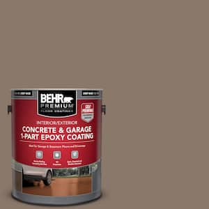 1 gal. #N210-5 Caffeine Self-Priming 1-Part Epoxy Satin Interior/Exterior Concrete and Garage Floor Paint