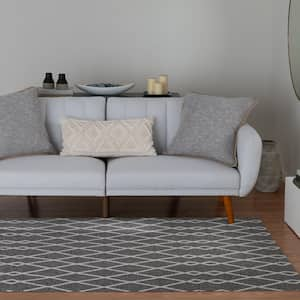 Sydney Gray/White 8 ft. x 10 ft. Area Rug