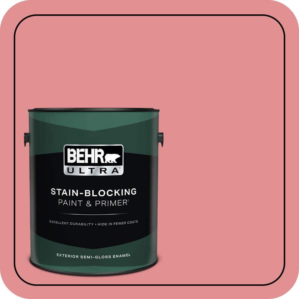 1 gal. #140D-4 Fresh Pink Semi-Gloss Enamel Exterior Paint & Primer price history on PriceWatchPro