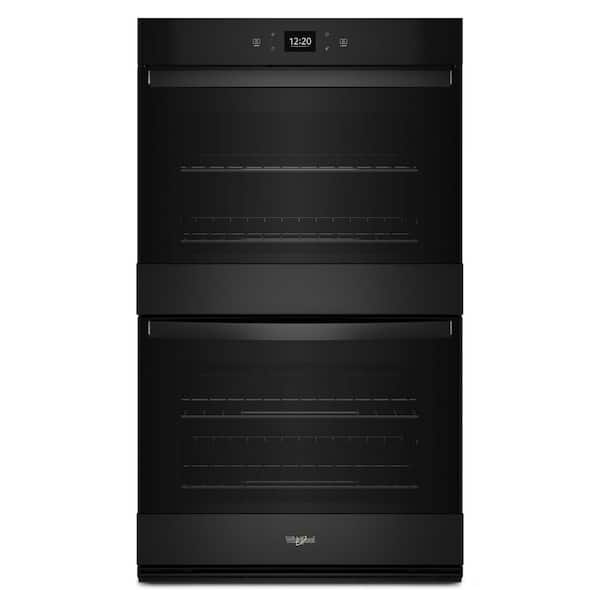 Whirlpool 30 in. Double Electric Wall Oven with Convection and Self-Cleaning in Black