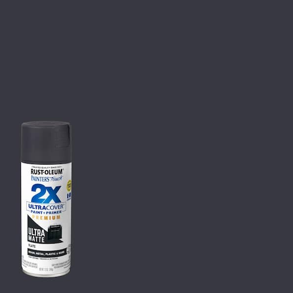 Rust-Oleum Painter's Touch 2X 12 oz. Matte Slate Ultra Cover General Purpose Spray Paint (Case of 6)