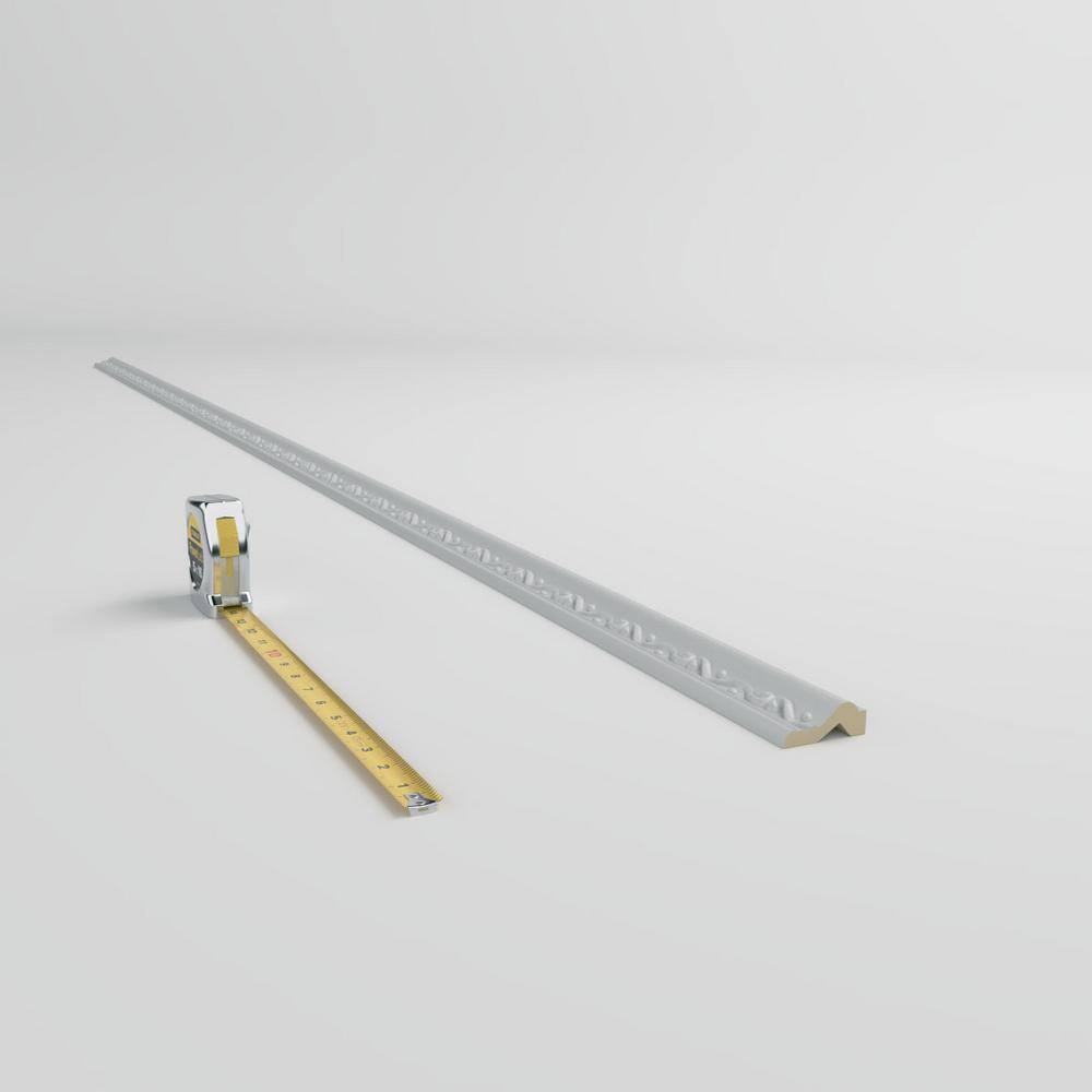 Gray Primed Urethane Geometric Chair Rail Moulding