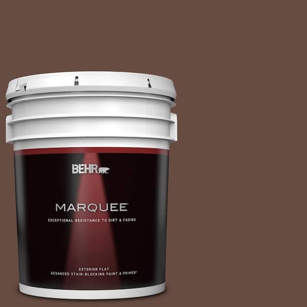 BEHR MARQUEE 5 gal. #770B-7 Chocolate Sparkle Flat Exterior Paint & Primer