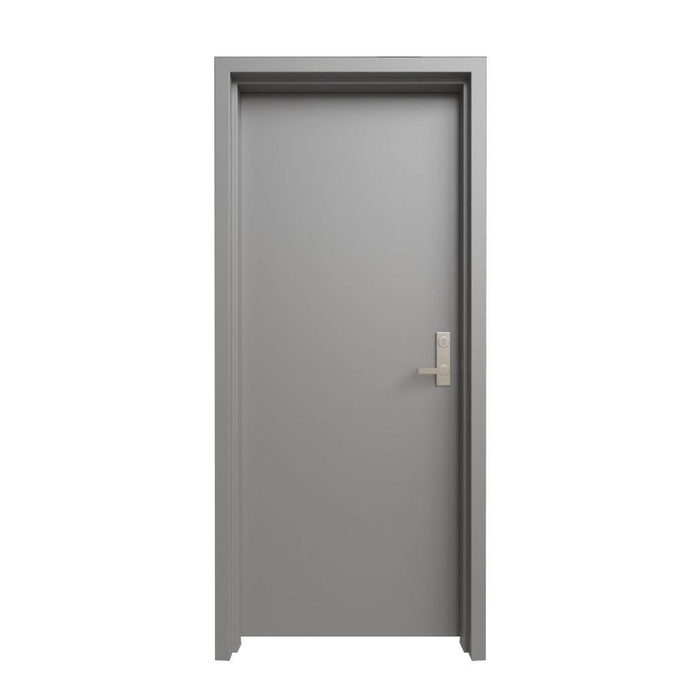 Reviews for 40 in. x 84 in. RightHanded Gray Primed Steel Commercial