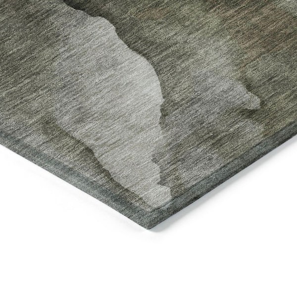 Chantille Machine Washable Indoor/Outdoor Abstract ACN1937 Gray 8 ft. x 10 ft. Area Rug