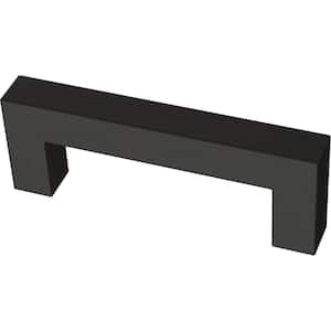 Simple Modern Square 3 in. (76 mm) Matte Black Cabinet Drawer Pull (30-Pack)