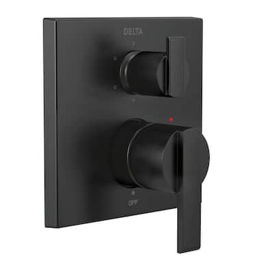 Delta Ara 2-Handle Wall-Mount Valve Trim Kit with 6-Setting Integrated ...