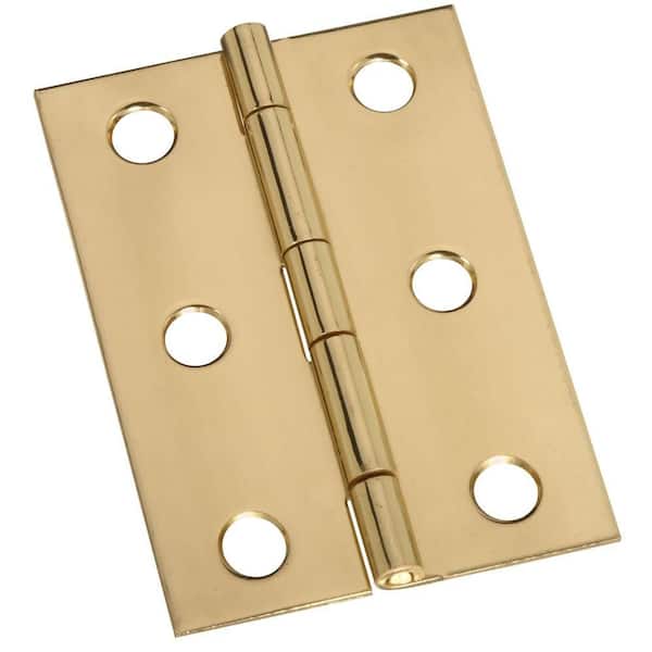 Stanley-National Hardware 2-1/2 in. Solid brass Broad Hinge