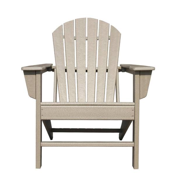 cenadinz Plastic Adirondack Chair HDPE Patio Chairs Weather Resistant Outdoor Chairs for Lawn, Deck, Backyard, Garden
