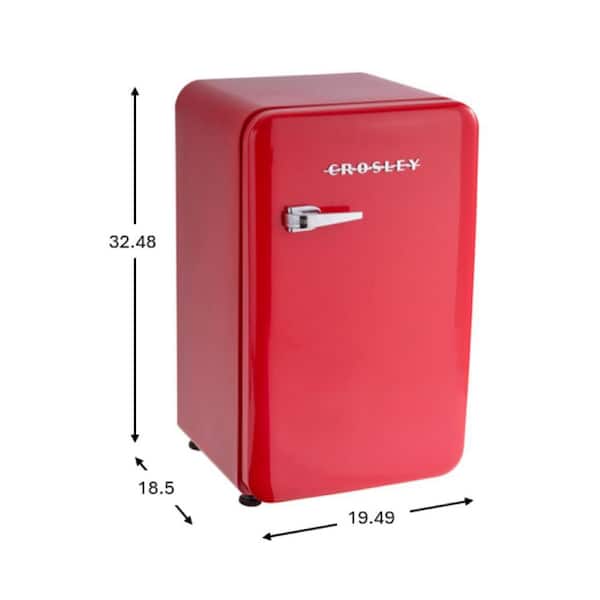 Crosley 3.2 cu. ft. 1-Door Compact Refrigerator, Retro Design