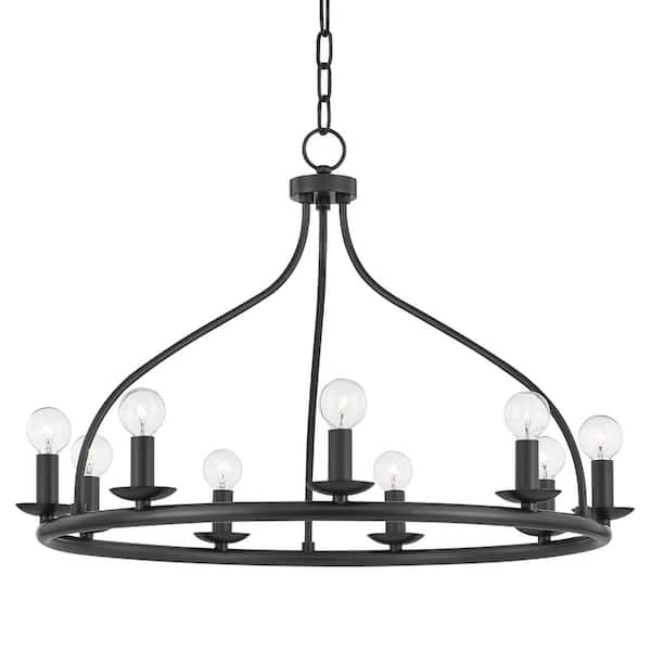 Mitzi by Hudson Valley Lighting Kendra 9-Light Old Bronze Chandelier