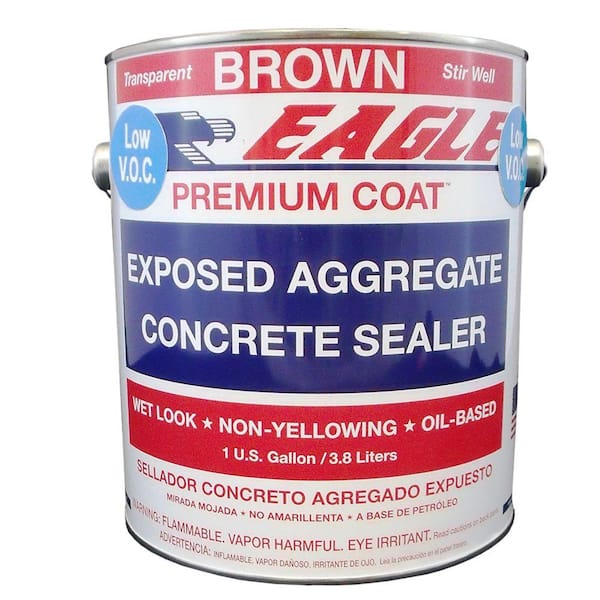 Eagle 1 gal. Clear Wet Look Solvent-Based Low VOC Aggregate Concrete Sealer