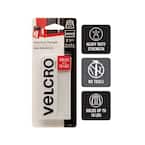 VELCRO 4 in. x 2 in. Industrial Strength Strips in White (2-Pack