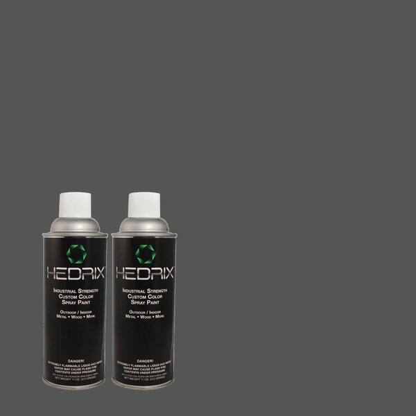 Hedrix 11 oz. Match of 5C20-3 Blue Eclipse Semi-Gloss Custom Spray Paint (2-Pack)