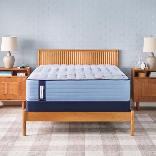 Posturepedic Plus Equus 13 in. Queen Ultra Firm Innerspring Tight Top Mattress Set with 9 in. Foundation
