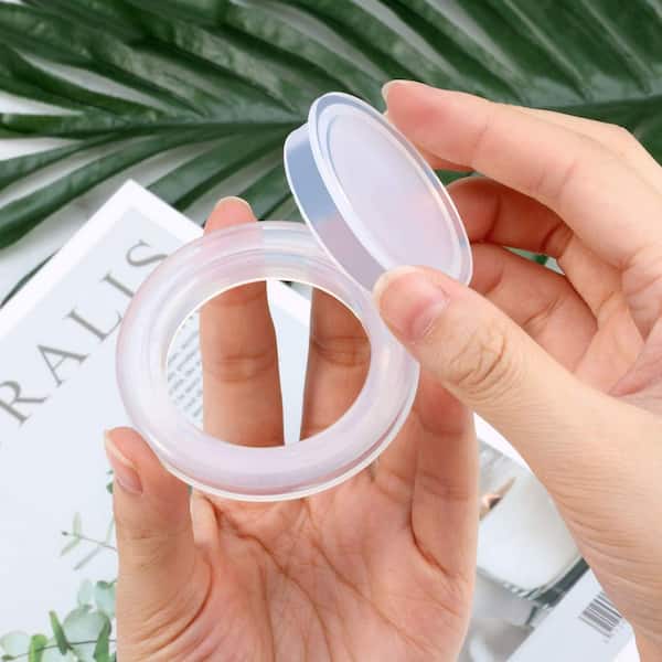 clear plastic patio umbrella table ring SenQWFa 2 in. Silicone Umbrella Hole Ring Plug and Cap Set Clear for Patio  Table Deck Yard 4 Pieces Prevents Scratches 331OFPH012