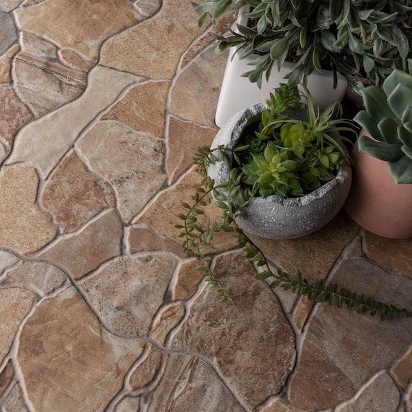 Attica Beige 16-7/8 in. x 16-7/8 in. Ceramic Floor and Wall Tile (14.15 sq. ft./Case)