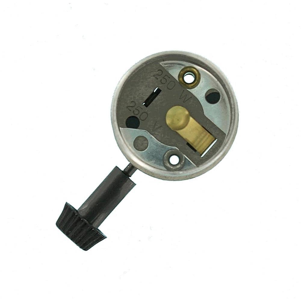 Leviton Black Aluminum Medium Base Turn Knob Socket