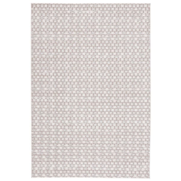 Revive 7 ft. x 9 ft. Ivory/Taupe Geometric Area Rug