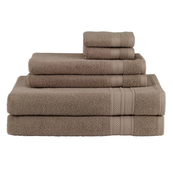 Avanti Linens Solid 6-Piece Taupe Towel Set