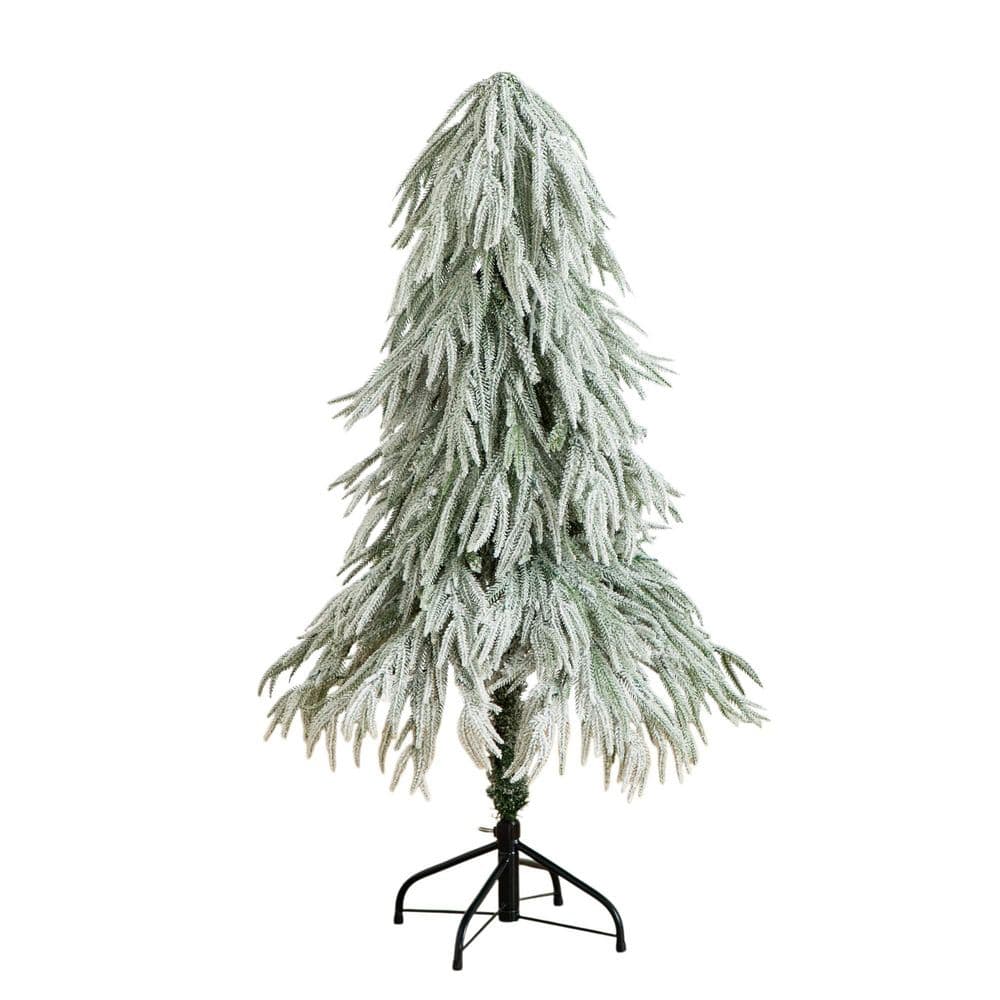 4 ft. Flocked Down Swept Artificial Christmas Tree with 110-LED Lights price history on PriceWatchPro