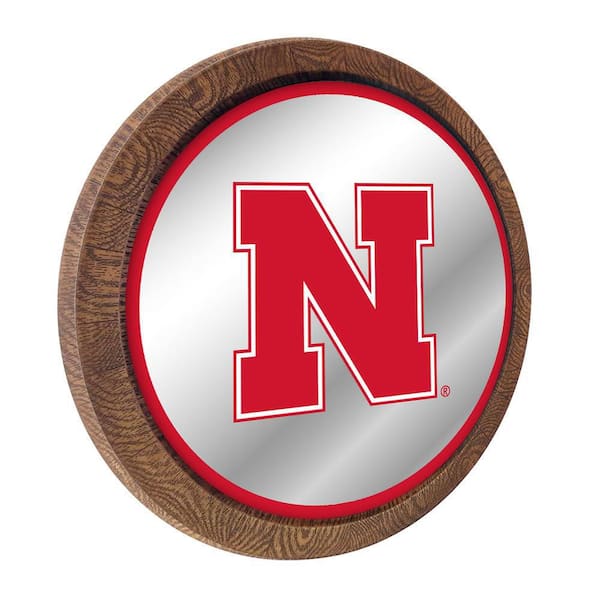 The Fan-Brand 20 in. x 20 in. Nebraska Cornhuskers Mirrored Barrel Top  Mirrored Decorative Sign NCNEBR-245-01 - The Home Depot