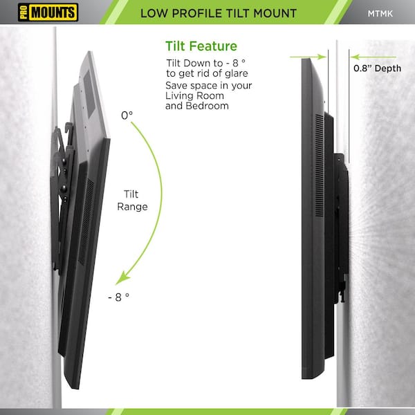 ProMounts Tilt TV Wall Mount Kit for 32 in. - 60 in. with HDMI