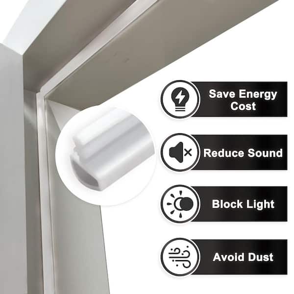 30 in. x 80 in. 5-Lite Frosted Glass Left White Solid Core Glass Single Prehung Interior Door with Quick Assemble Jamb