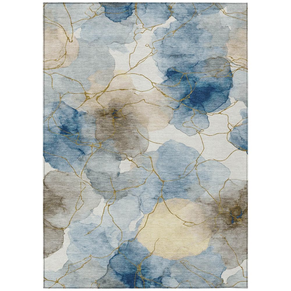 Chantille Machine Washable Indoor/Outdoor Abstract ACN2589 Sky 8 ft. x 10 ft. Area Rug price history on PriceWatchPro