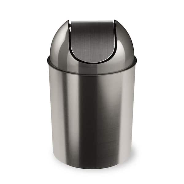 2.5 Gal. Silver Mezzo Trash Can