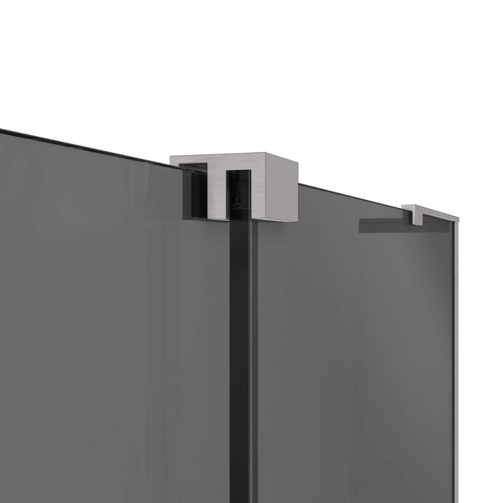 Mirage-X Brushed Nickel Frameless Sliding Tub Door 58" x 60"