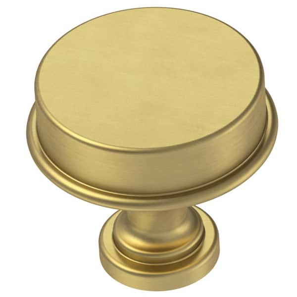 25 Pack Cosmas 5560BB Brushed Brass Cabinet Hardware Round Knob 1-1/4 Diameter
