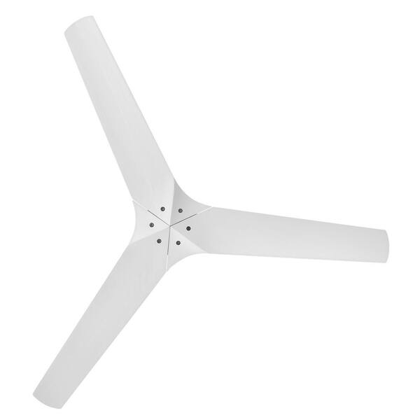 HINKLEY - Chisel 52.0 in. Indoor/Outdoor Matte White Ceiling Fan with Remote Control