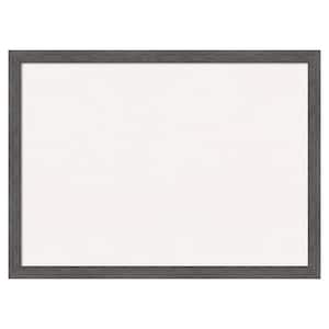 Pinstripe Plank Grey Thin White Corkboard 30 in. x 22 in. Bulletin Board Memo Board