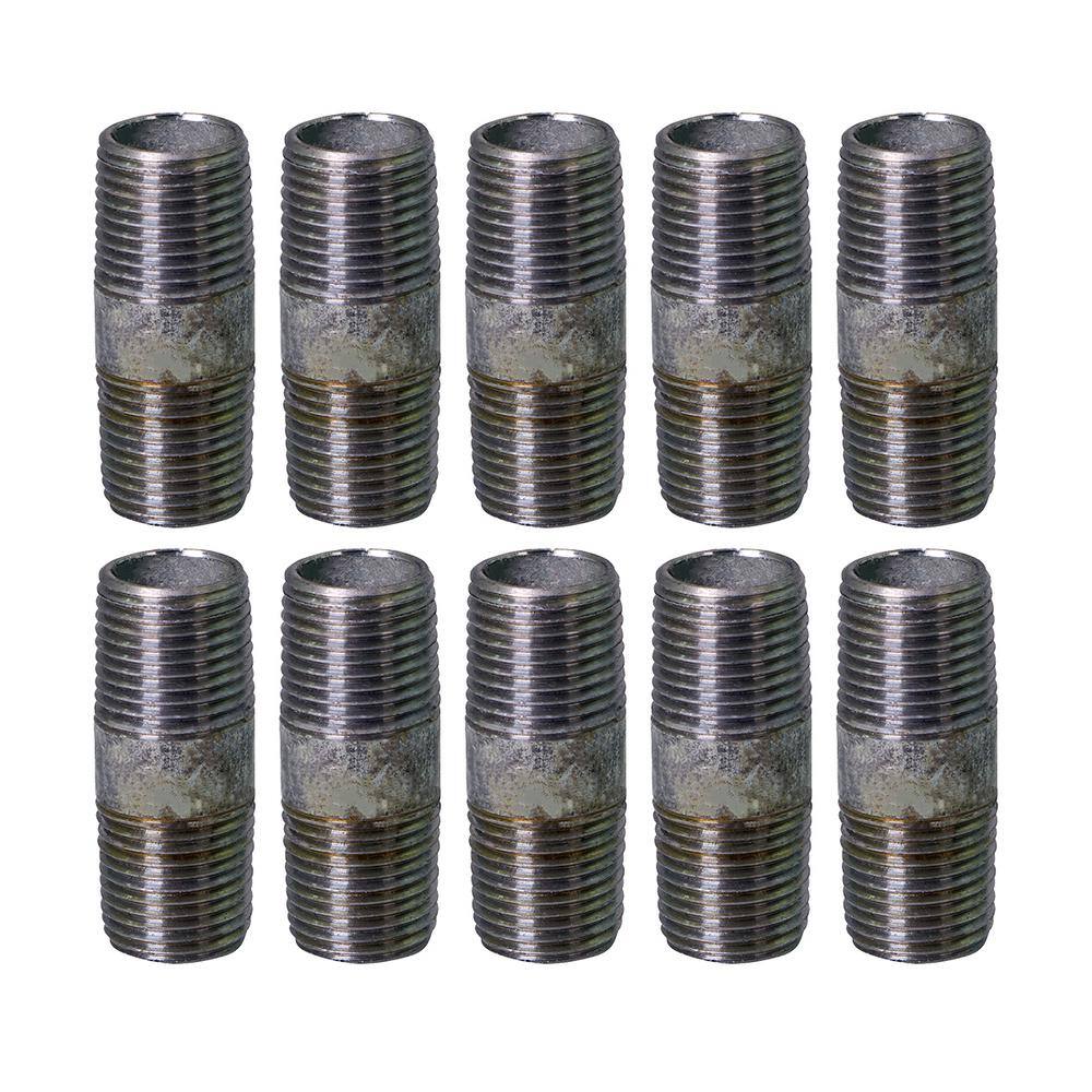 1-1/2 in. x 4 in. Galvanized Steel Pipe Nipple (10-Pack) price history on PriceWatchPro