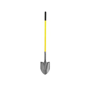 48 in. Fiberglass Handle Closed Back Round Point Shovel