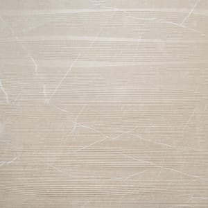 Signet Vibe Crema Beige 23.62 in. x 47.24 in. Textured Marble Look Matte Porcelain Wall Tile (15.49 sq. ft./Case)