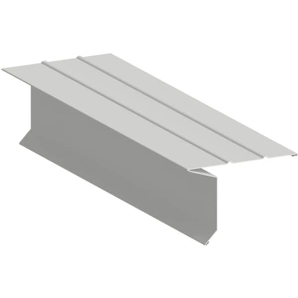 Gibraltar Building Products 5 in. x 1-1/8 in. x 10 ft. Aluminum Eve ...