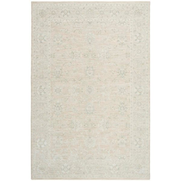 Enriched Cream 8 ft. x 10 ft. Medallion Traditional Area Rug