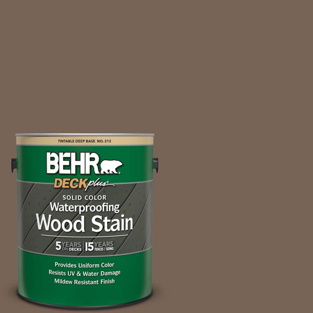 1 gal. #N220-6 Landmark Brown Solid Color Waterproofing Exterior Wood Stain