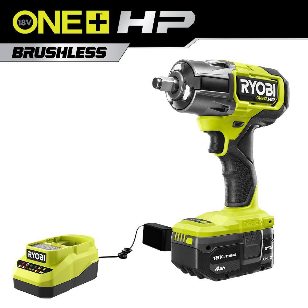 RYOBI ONE+ HP 18Volt Brushless Cordless 4Mode 1/2 in. Impact Wrench