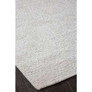 Renzo Grey 12 ft. x 15 ft. Solid Color Area Rug